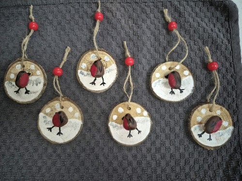 Christmas robin tree - christmas,