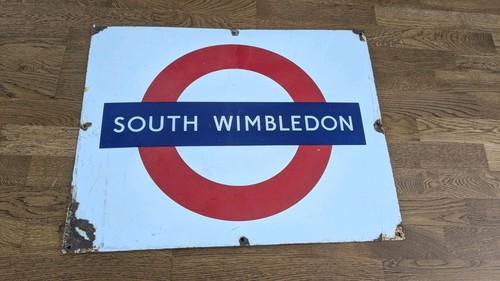 London underground enamel - london,