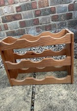 Vintage wooden wine rack
