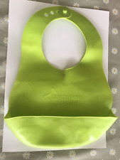 Green Tommee Tippee Washable Bib with signs of wear