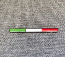 Italy Italian Flag Black Badge for Alfa Romeo MiTo Giulia Giulietta Spider 147