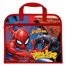 Marvel Spiderman Character Book Bag Document Holder School Boys Zipped Bag 103