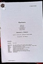 March 2000 Television TV  Sitcom Episode 6 Original Script "Barbara"