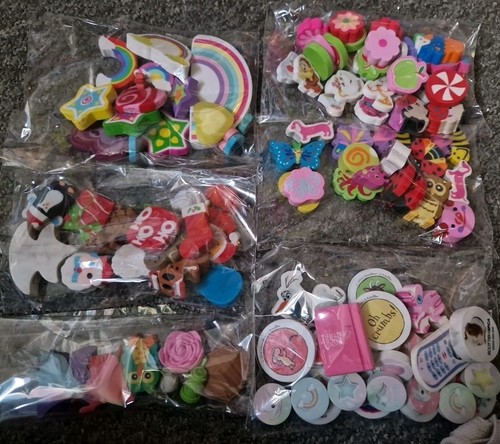 Rubber eraser collection - rubber,