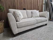 Designer Label Tabitha 3 Seater Sofa In Cream RRP- £1745