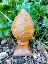 1 VINTAGE CAST IRON GARDEN GATE FENCE FINIAL  ARCHITECTURAL SALVAGE GOTHIC 