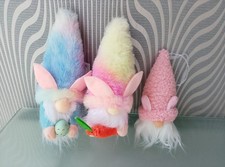 Set Of Three Mini Easter Gnome Gonk Decorations