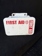Vintage American School Bus First Aid Kit. Retro Classic Car / Camper Van Cool