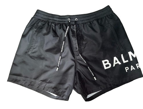 Balmain logo black swim - black, shorts