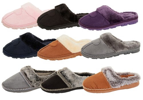 Womens fleece lined - slip, on