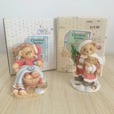 Cherished Teddies Christmas X2