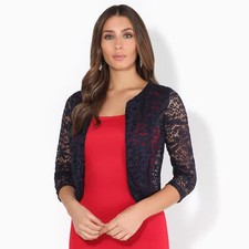 Women Ladies Lace Shrug Bolero