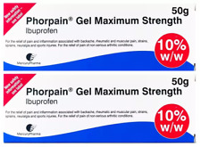 Phorpain 10% Ibuprofen Gel 50g x2 Joint & Muscle Pain Relief Anti Inflammatory
