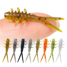 10pcs Japanese Ajing Micro Soft Fishing Lures Bait Perch Ultra Light Tackle