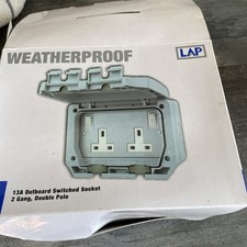 LAP 2 Gang Weather proof