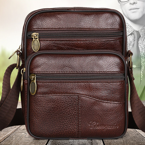 Mens genuine leather - genuine, crossbody