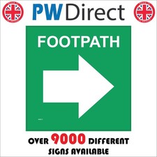 SIGN Footpath Right Arrow