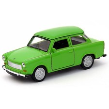 Trabant P601 East Germany Car Model Toy Green Diecast 1:34-1:39 Scale Welly