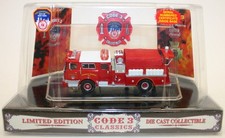 Code 3 Classics 1/64 Scale Model Mack Fire Engine 12370 Fire Dept New York