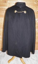Vintage Black British Police Officers Wool Cape