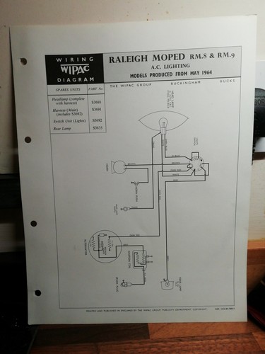Raleigh moped rm8 rm9 - raleigh,