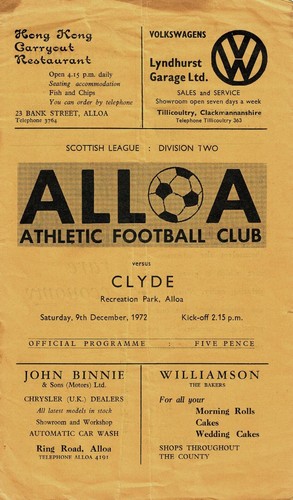 Alloa athletic clyde 9th - v,