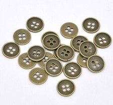 Round Metal Antique Bronze