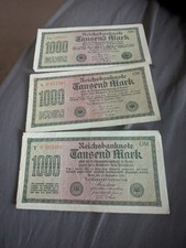 German EMPIRE Banknotes 1000