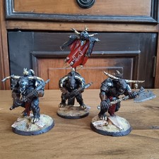 x3 Bullgor Warhammer Fantasy Age of Sigmar Beasts of Chaos Minotaur Painted