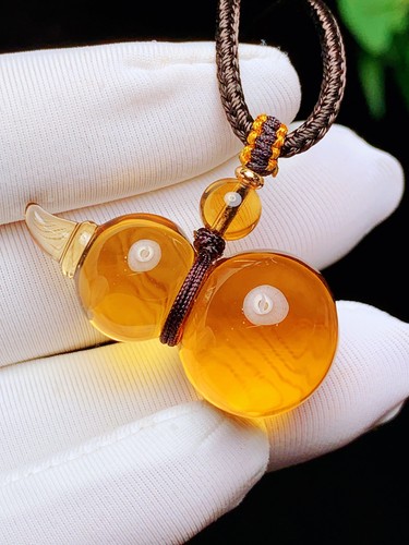 Natural brazil citrine - natural, gourd