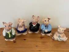NatWest Piggy Banks Pigs Full Set of 5 by Wade