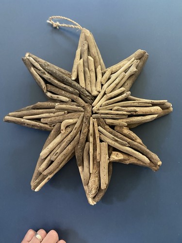 Rustic driftwood star wreath - driftwood,