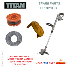 SCREWFIX TITAN TT1821GGT Spare Parts: Spool Cover, Spool, Cutting Line FAST POST