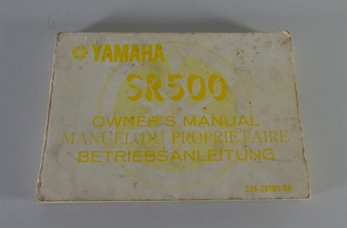 Manual handbook yamaha sr - /,
