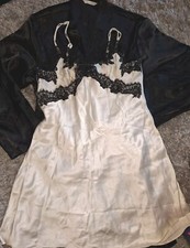 M&S White Silk Nightie,dress &