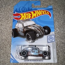 Hotwheels Volkswagen  Unopened Custom Volkswagen Beetle  2019 Long Card Grey