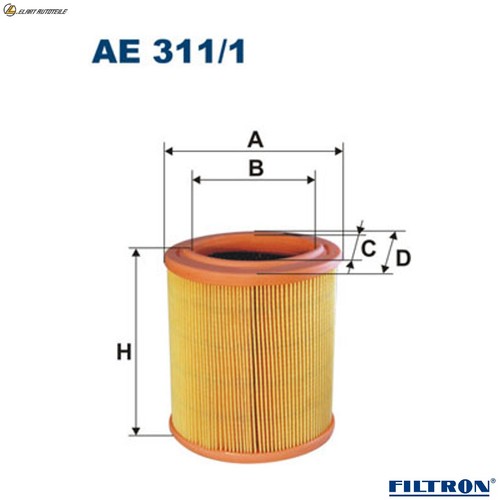 Air filter 311 for - ae, 311/1