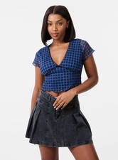 Pink Vanilla Womens NAVY Check