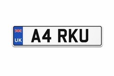Private number plate a4 - number,