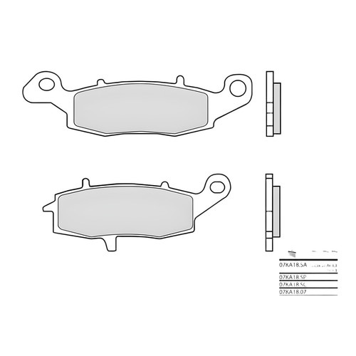 Brake pads brembo - brake, 07ka18sp