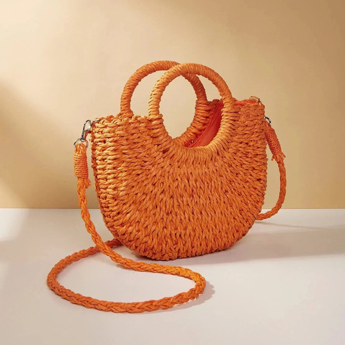 Straw summer bag - straw,