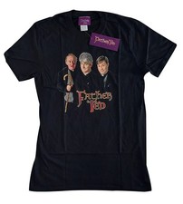 Father Ted T Shirt Mens XL Black Cotton Jack Dougal Official Merchandise.