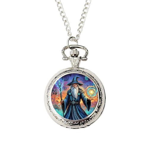 Fantasy wizard pocket watch - fantasy,