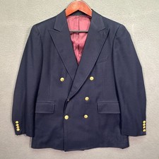Vtg Marc Shale 40R Blazer Navy
