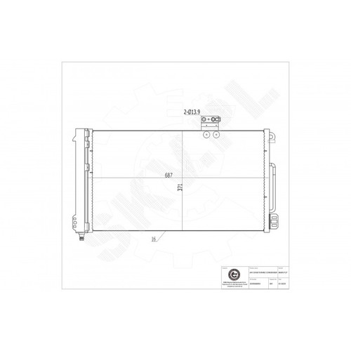 Air conditioning condenser - air, for