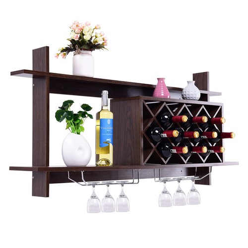 Wall mounted wine rack bottle - mounted,