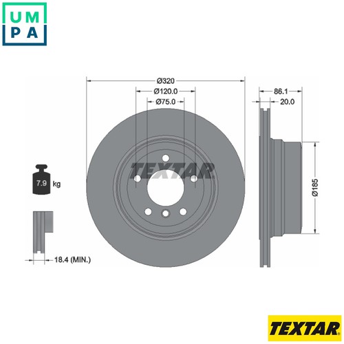 Brake disc 92202003 for - brake,