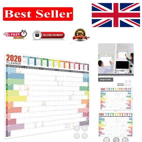 Full 2026 wall calendar - calendar,