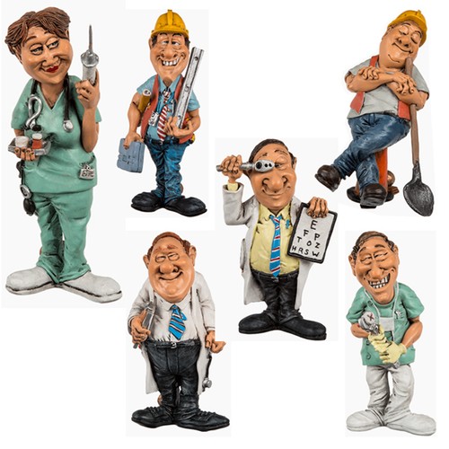 Polyresin figure ornament job - figure,