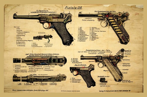 Ww2 luger pistol - ww2,
